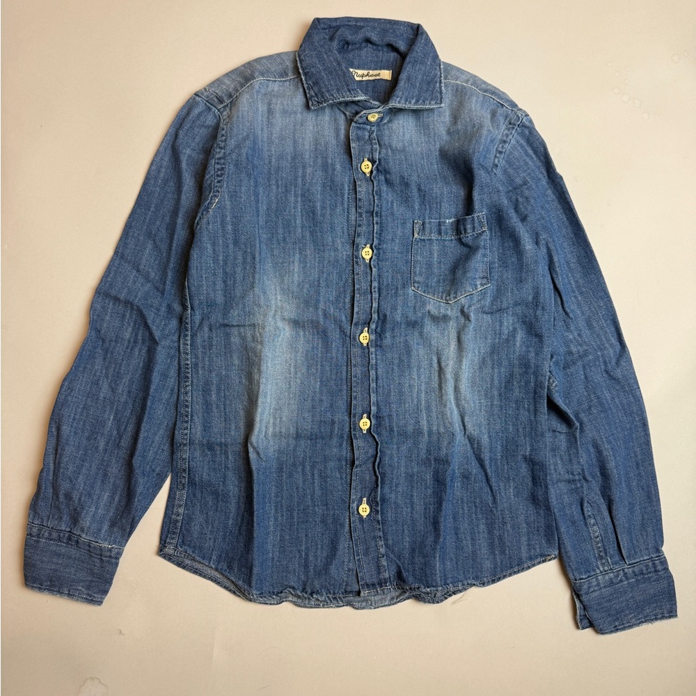 Blue Denim Button-Up Shirt